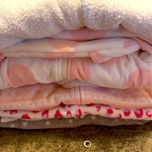 Carters onesies cozies 6-9 months girls